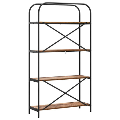 Boekenkast Oudhout 80 x 30 x 146 cm Bewerkt hout