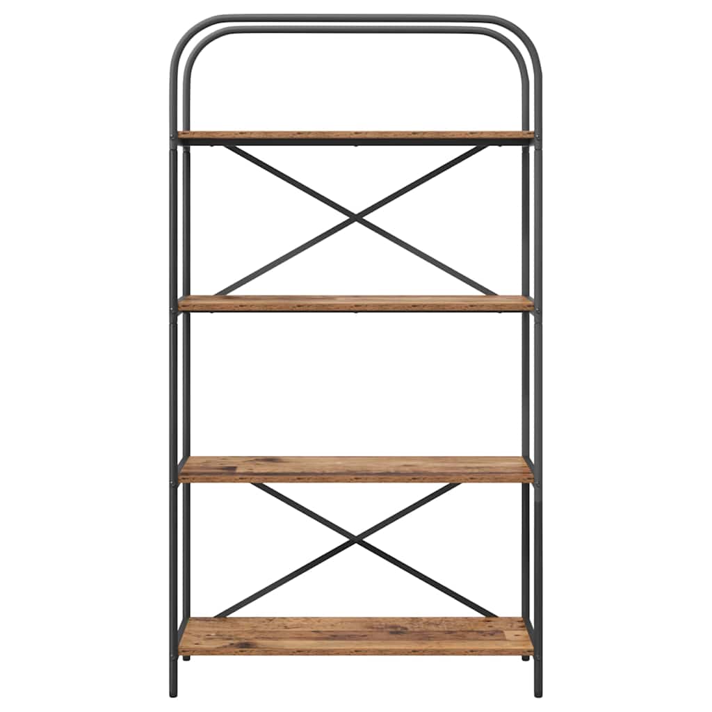 Boekenkast Oudhout 80 x 30 x 146 cm Bewerkt hout