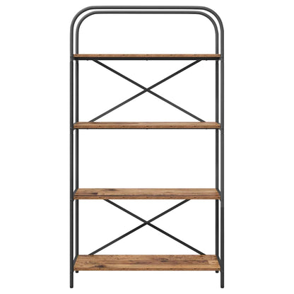 Boekenkast Oudhout 80 x 30 x 146 cm Bewerkt hout