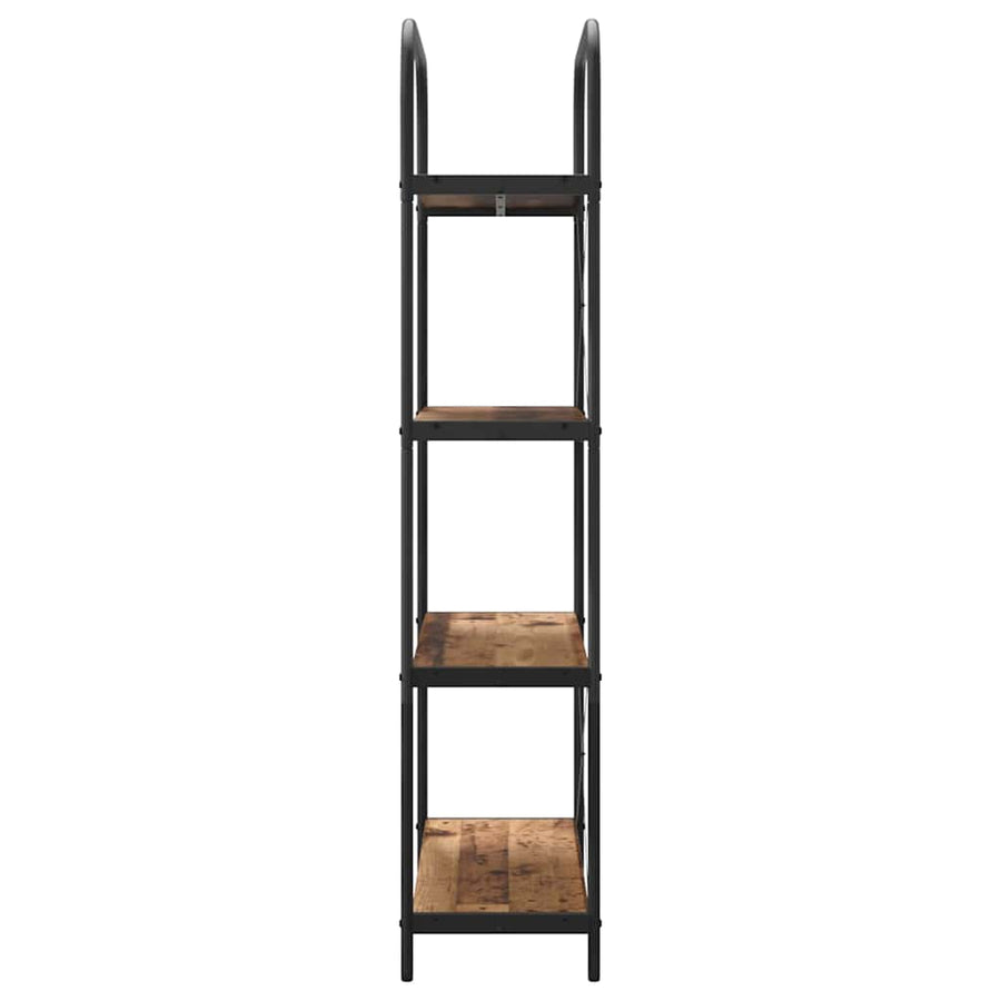 Boekenkast Oudhout 80 x 30 x 146 cm Bewerkt hout