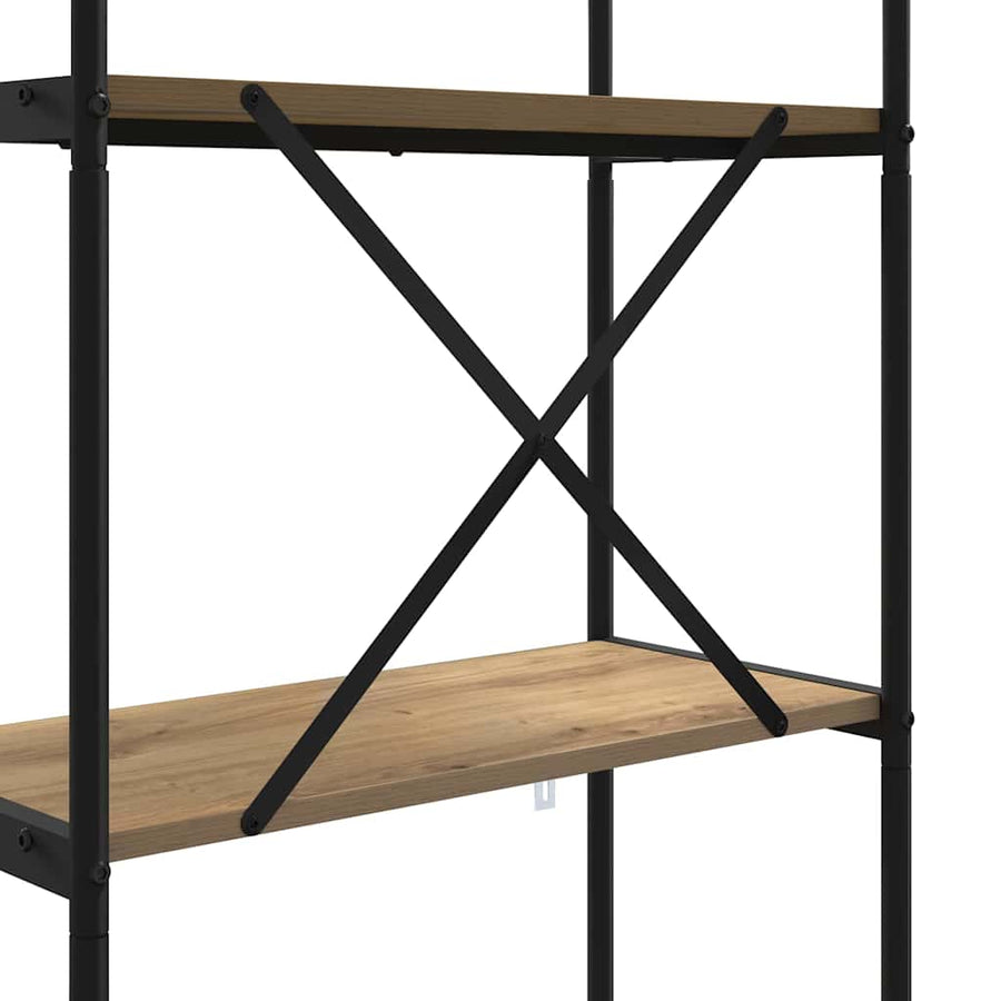 Boekenkast Artisan Eiken 80 x 30 x 146 cm Bewerkt hout