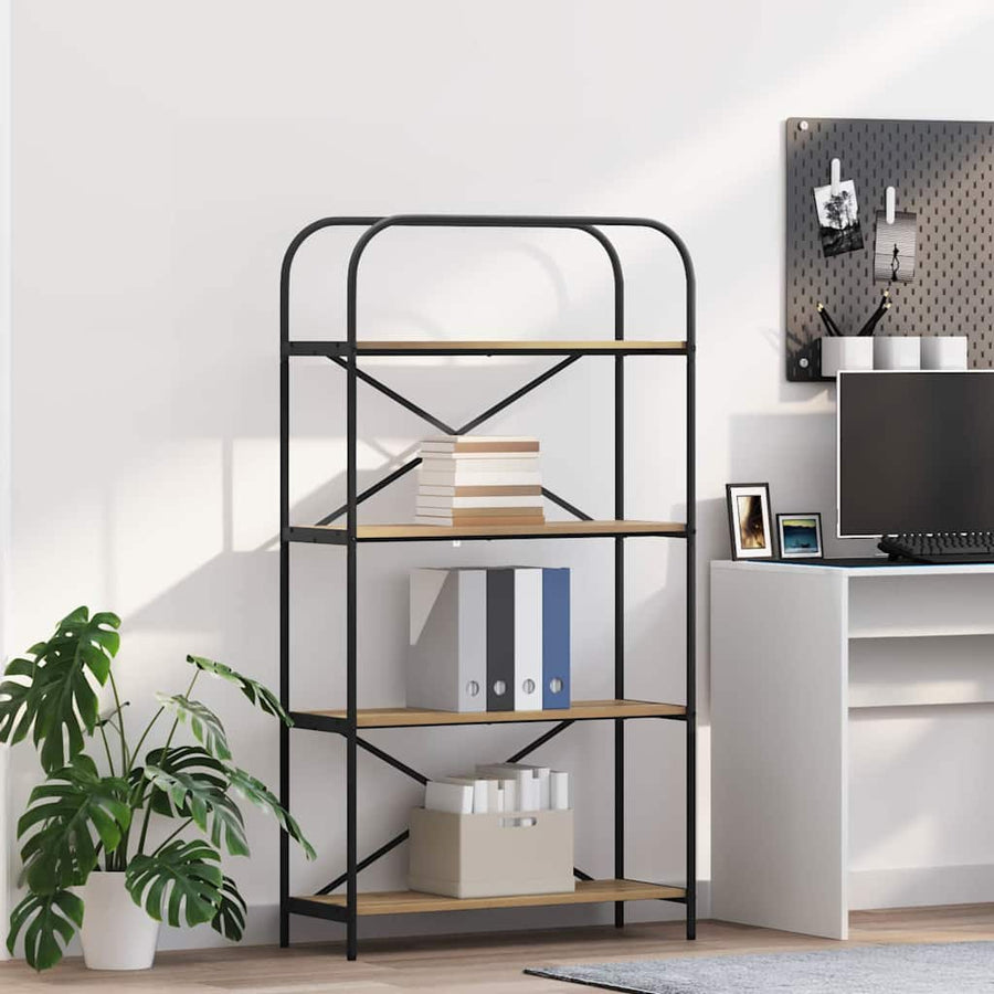 Boekenkast Artisan Eiken 80 x 30 x 146 cm Bewerkt hout