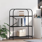 Boekenkast 80x30x109 cm zwart eiken