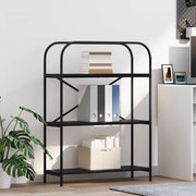 Boekenkast 80x30x109 cm zwart eiken