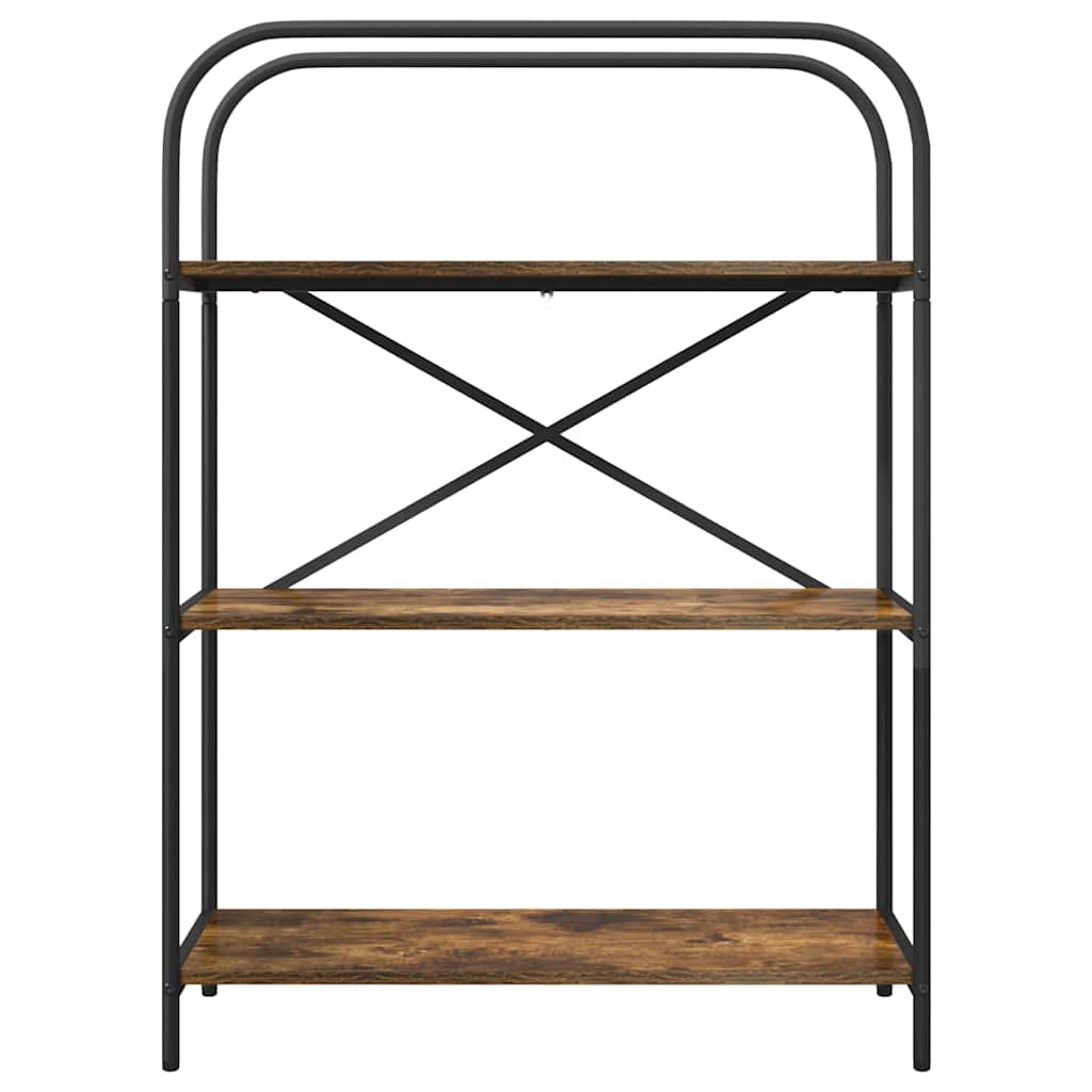 Boekenkast Gerookt eiken 80 x 30 x 109 cm Bewerkt hout