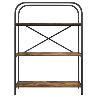 Boekenkast Gerookt eiken 80 x 30 x 109 cm Bewerkt hout