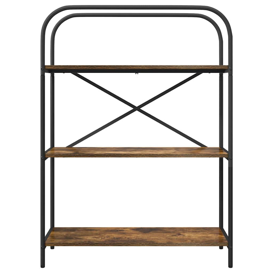 Boekenkast Gerookt eiken 80 x 30 x 109 cm Bewerkt hout