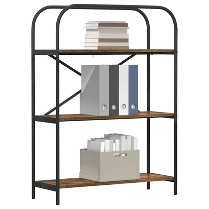 Boekenkast Gerookt eiken 80 x 30 x 109 cm Bewerkt hout