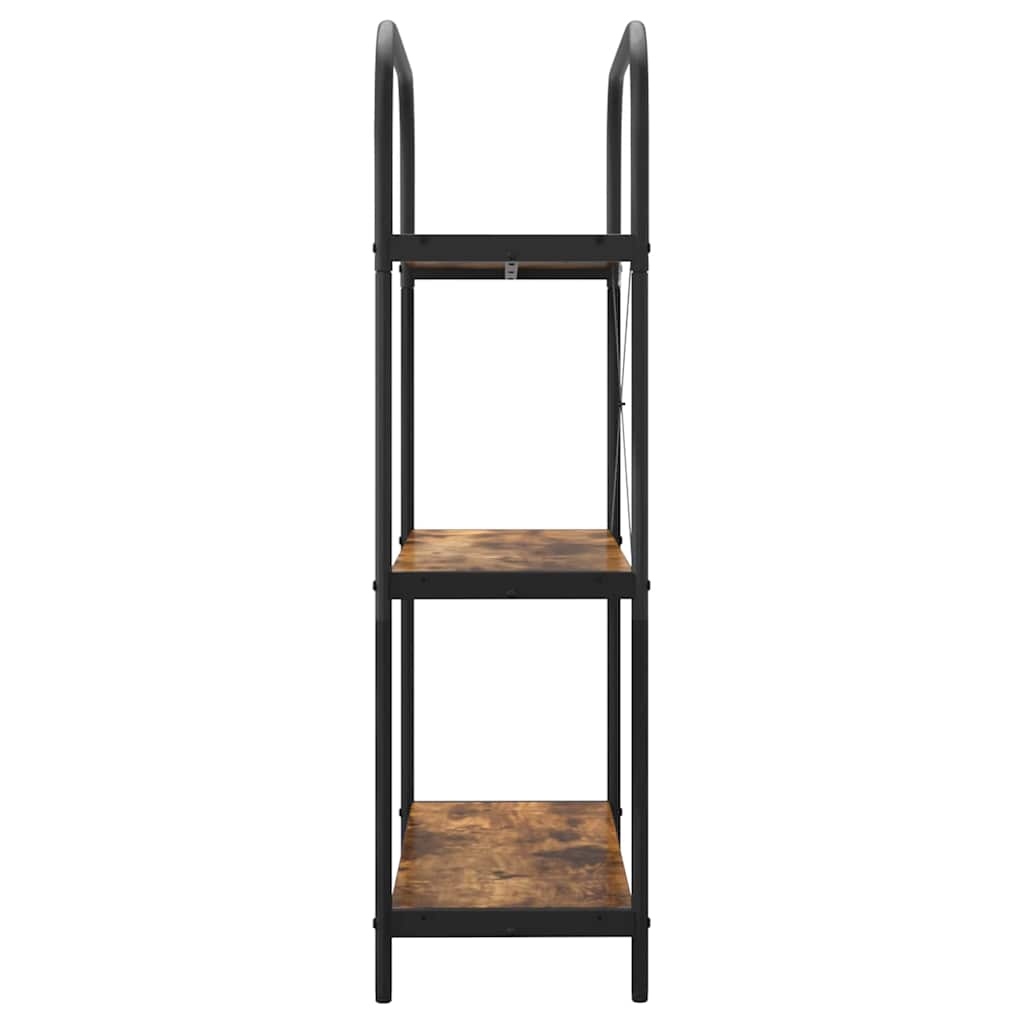 Boekenkast Gerookt eiken 80 x 30 x 109 cm Bewerkt hout