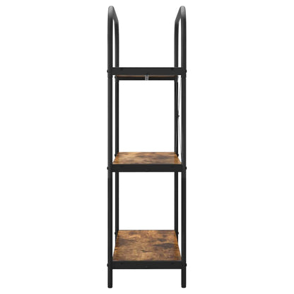 Boekenkast Gerookt eiken 80 x 30 x 109 cm Bewerkt hout