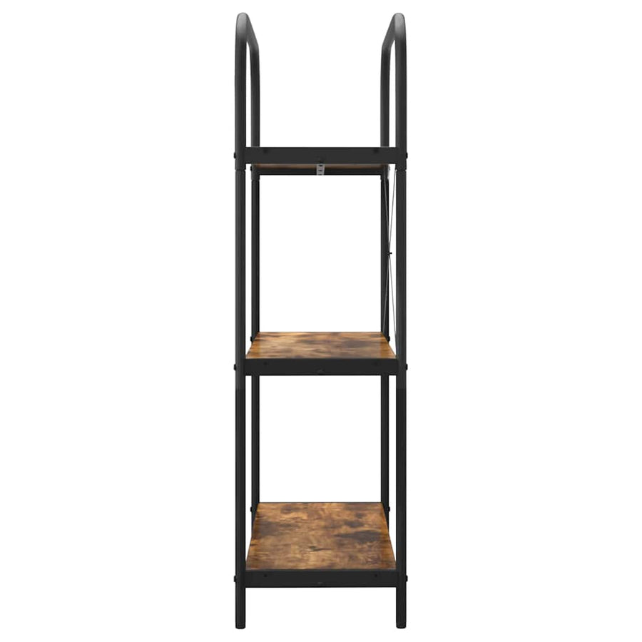 Boekenkast Gerookt eiken 80 x 30 x 109 cm Bewerkt hout