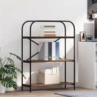 Boekenkast 80x30x109 cm bewerkt hout