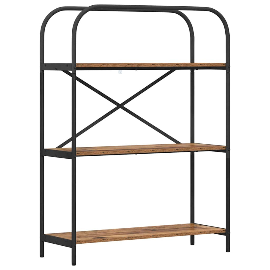Boekenkast Oud hout 80 x 30 x 109 cm Bewerkt hout