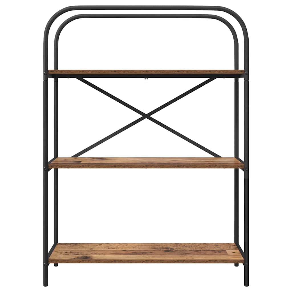 Boekenkast Oud hout 80 x 30 x 109 cm Bewerkt hout