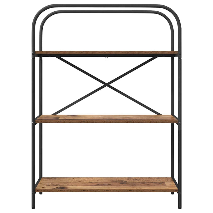 Boekenkast Oud hout 80 x 30 x 109 cm Bewerkt hout