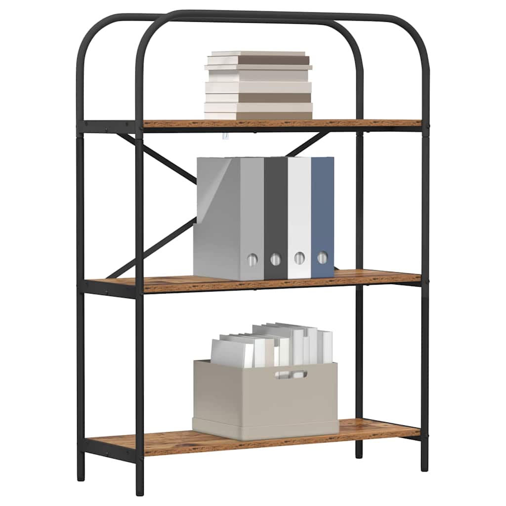 Boekenkast Oud hout 80 x 30 x 109 cm Bewerkt hout