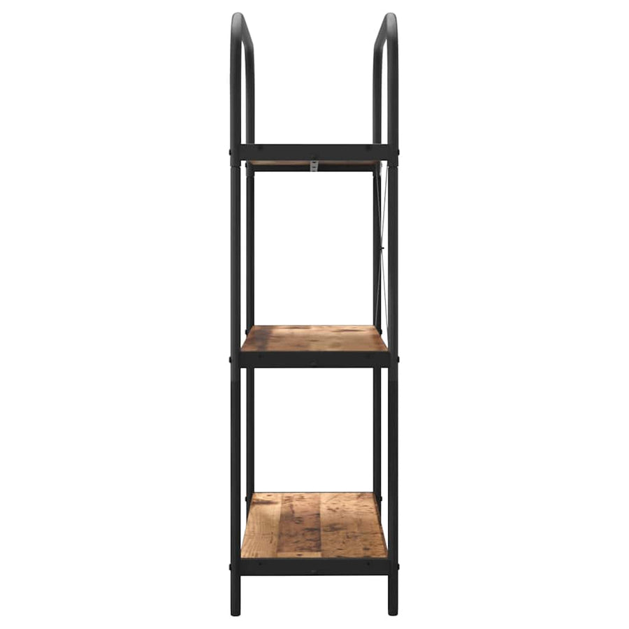 Boekenkast Oud hout 80 x 30 x 109 cm Bewerkt hout