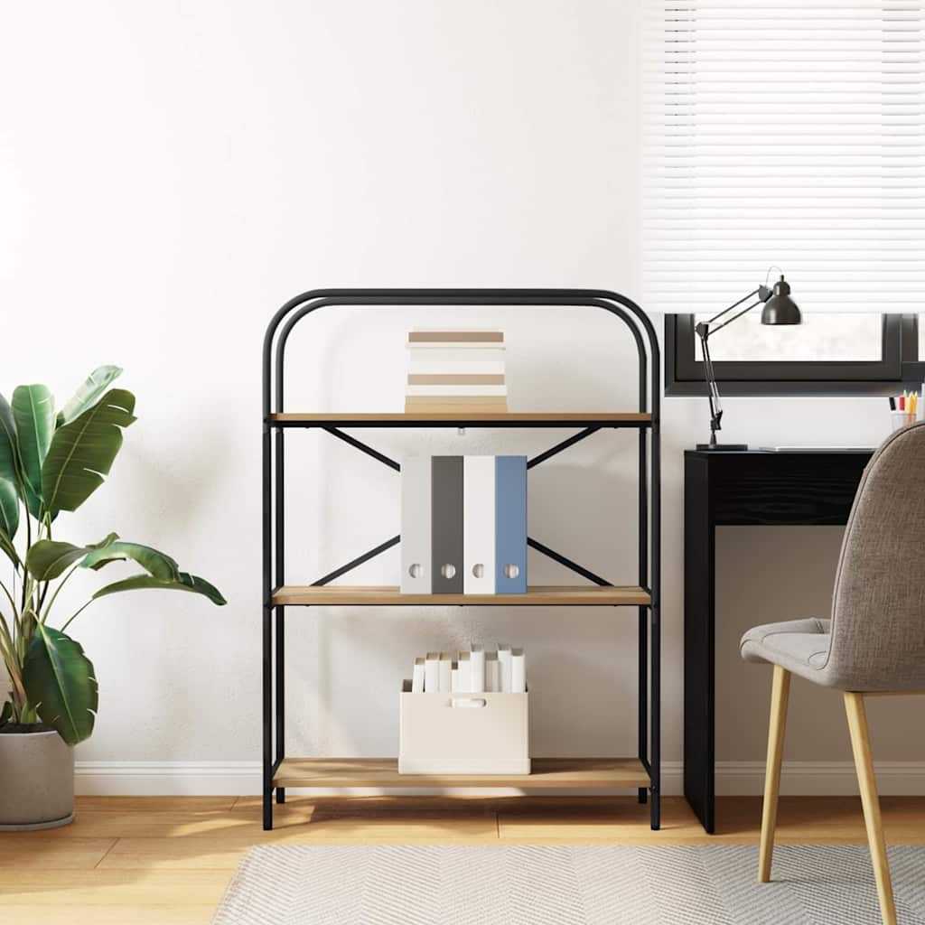 Boekenkast artisanaal eikenkleurig 80 x 30 x 109 cm