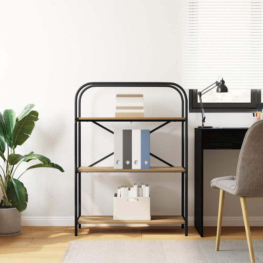 Boekenkast artisanaal eikenkleurig 80 x 30 x 109 cm
