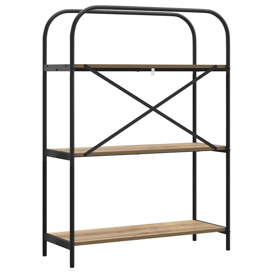 Boekenkast artisanaal eikenkleurig 80 x 30 x 109 cm