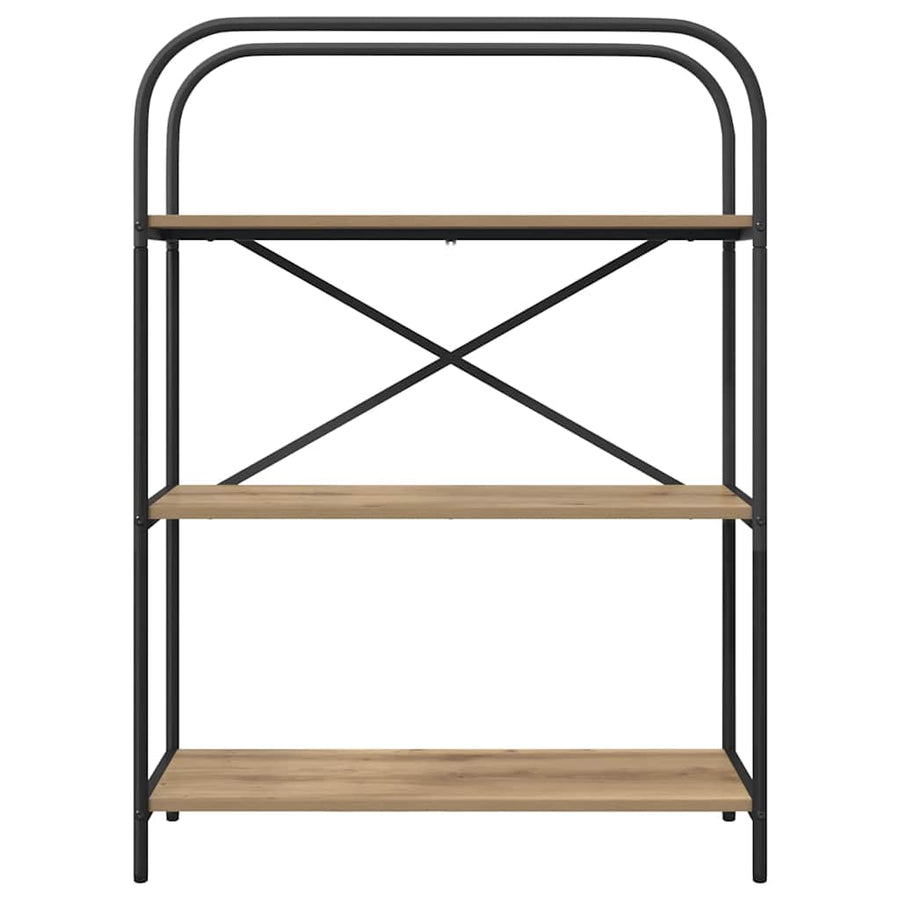 Boekenkast artisanaal eikenkleurig 80 x 30 x 109 cm