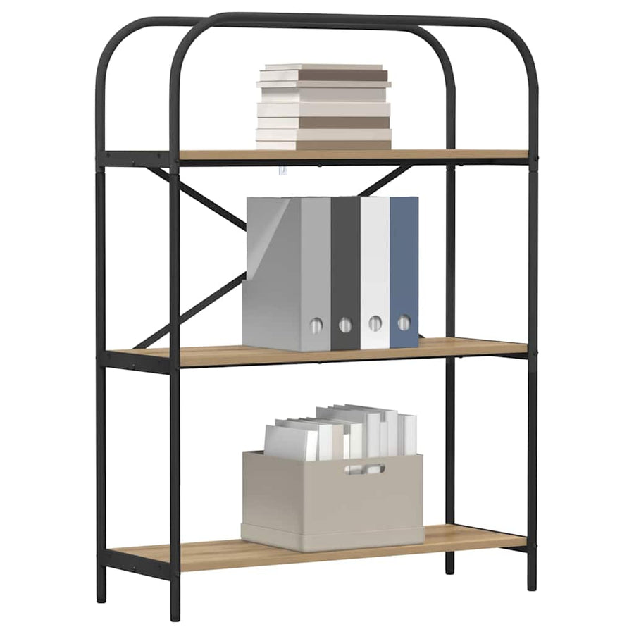 Boekenkast artisanaal eikenkleurig 80 x 30 x 109 cm