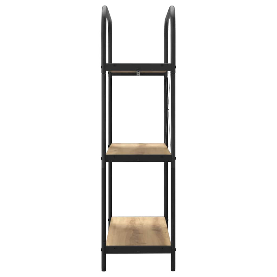 Boekenkast artisanaal eikenkleurig 80 x 30 x 109 cm
