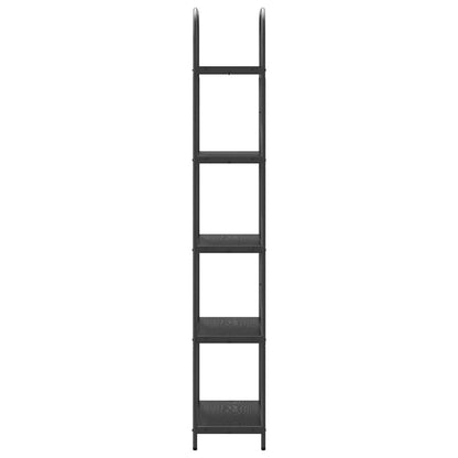 Boekenkast Zwart eiken 60 x 30 x 183 cm Bewerkt hout