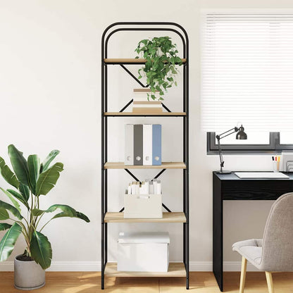 Boekenkast Sonoma eiken 60 x 30 x 183 cm Bewerkt hout