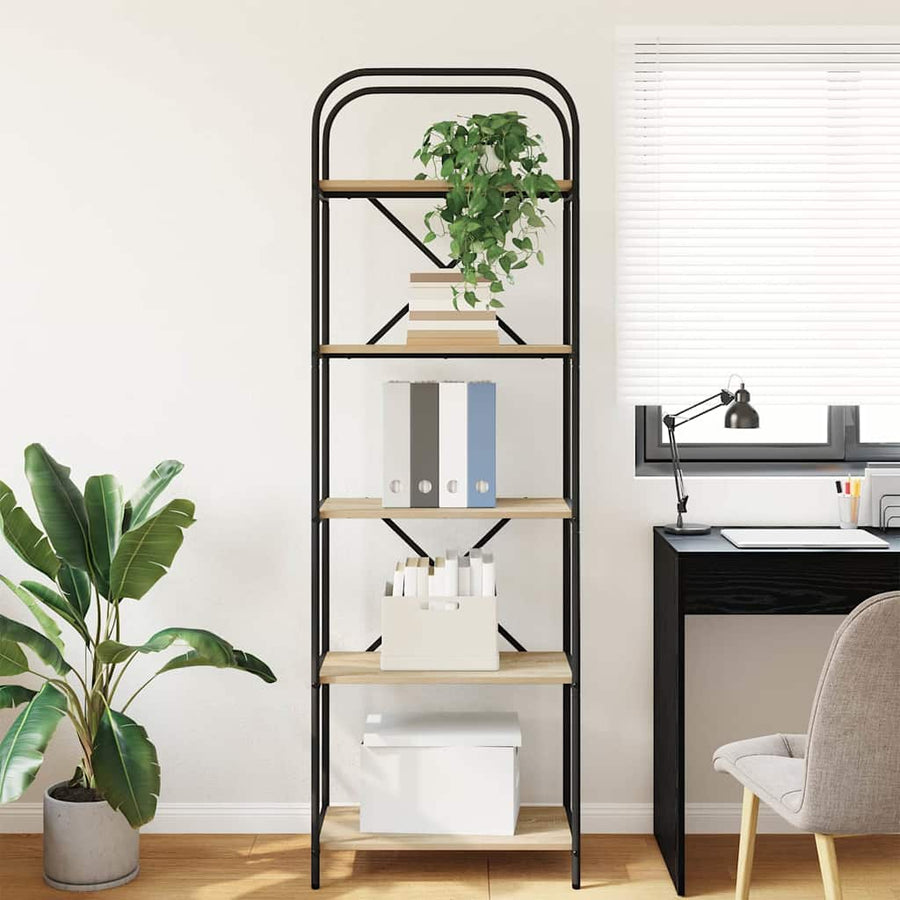 Boekenkast Sonoma eiken 60 x 30 x 183 cm Bewerkt hout