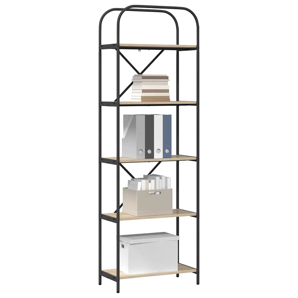 Boekenkast Sonoma eiken 60 x 30 x 183 cm Bewerkt hout