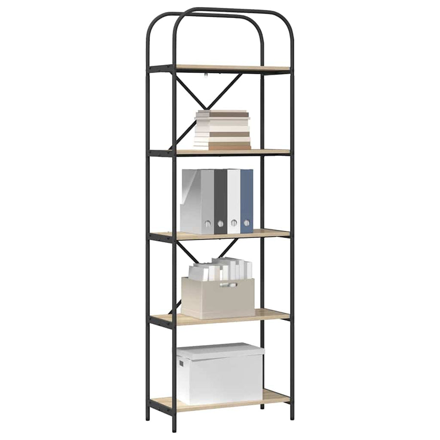 Boekenkast Sonoma eiken 60 x 30 x 183 cm Bewerkt hout