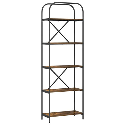 Boekenkast Gerookt eiken 60 x 30 x 183 cm Bewerkt hout