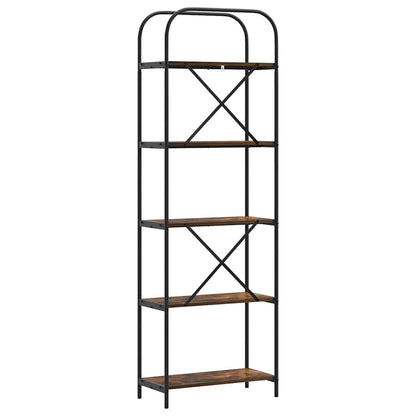 Boekenkast Gerookt eiken 60 x 30 x 183 cm Bewerkt hout
