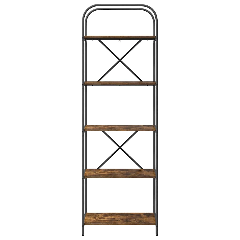 Boekenkast Gerookt eiken 60 x 30 x 183 cm Bewerkt hout