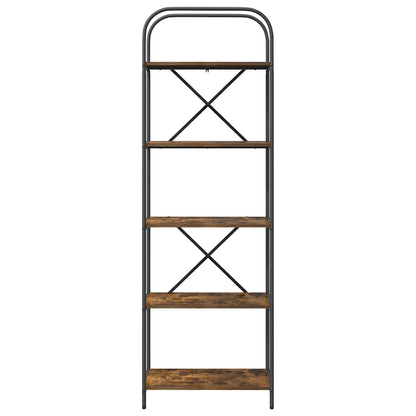 Boekenkast Gerookt eiken 60 x 30 x 183 cm Bewerkt hout