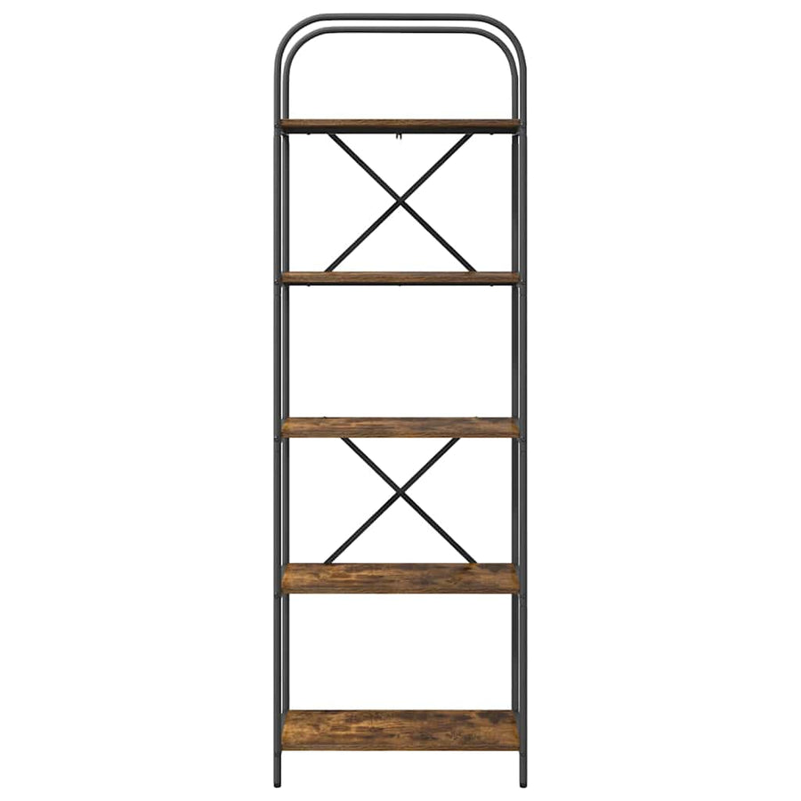 Boekenkast Gerookt eiken 60 x 30 x 183 cm Bewerkt hout