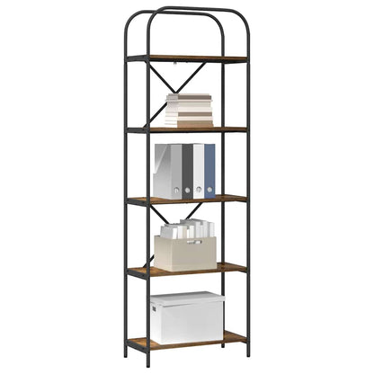 Boekenkast Gerookt eiken 60 x 30 x 183 cm Bewerkt hout