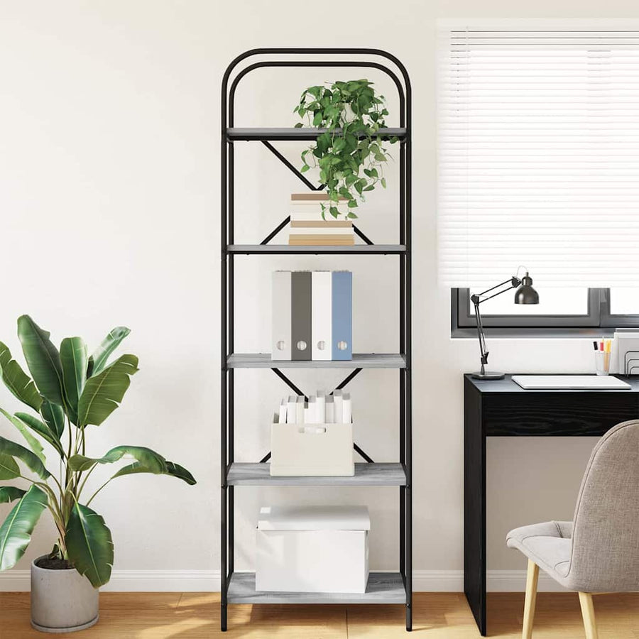 Boekenkast Grijs sonoma 60 x 30 x 183 cm Bewerkt hout