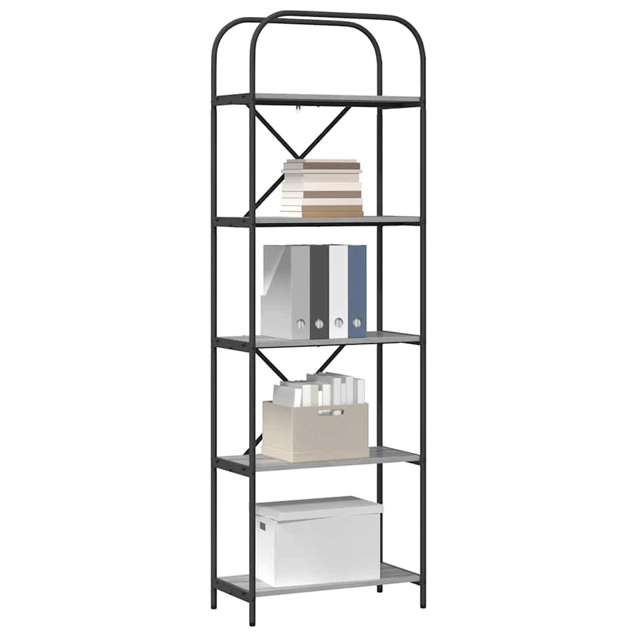 Boekenkast Grijs sonoma 60 x 30 x 183 cm Bewerkt hout