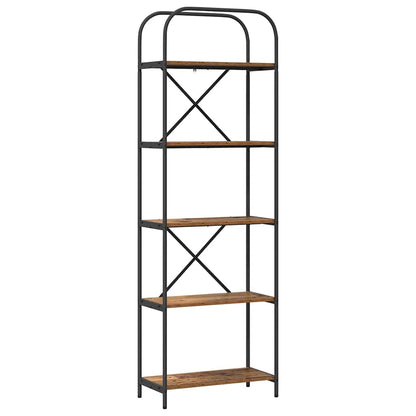 Boekenkast Oud hout 60 x 30 x 183 cm Bewerkt hout