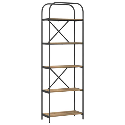 Boekenkast artisanaal eikenkleurig 60 x 30 x 183 cm