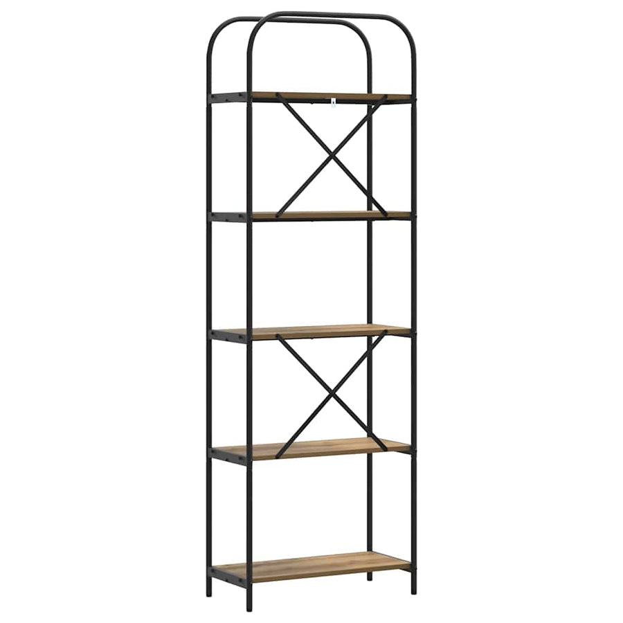Boekenkast artisanaal eikenkleurig 60 x 30 x 183 cm