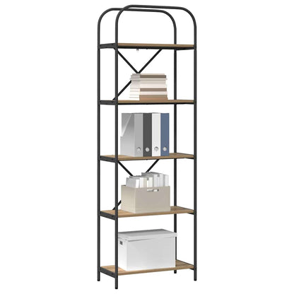 Boekenkast artisanaal eikenkleurig 60 x 30 x 183 cm