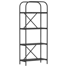 Boekenkast Zwart eiken 60 x 30 x 146 cm Bewerkt hout
