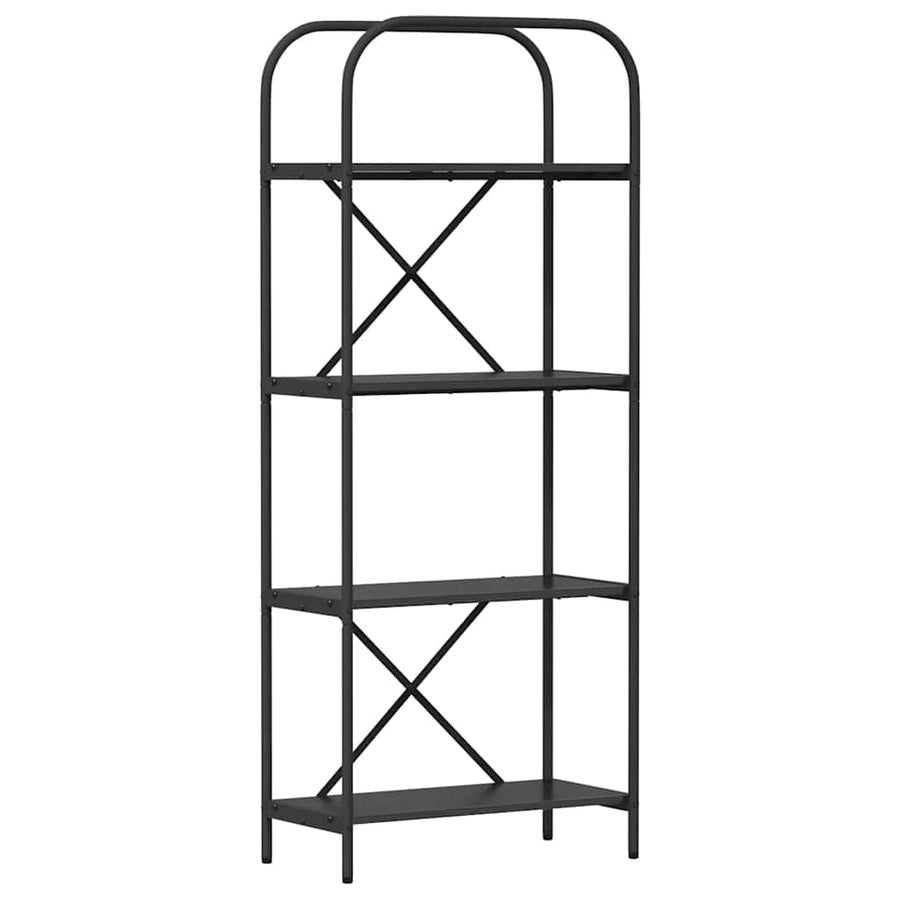 Boekenkast Zwart eiken 60 x 30 x 146 cm Bewerkt hout
