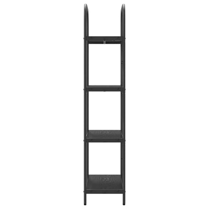 Boekenkast Zwart eiken 60 x 30 x 146 cm Bewerkt hout