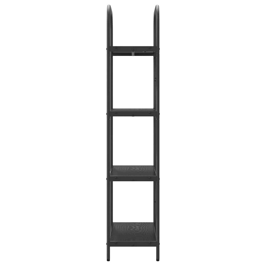 Boekenkast Zwart eiken 60 x 30 x 146 cm Bewerkt hout