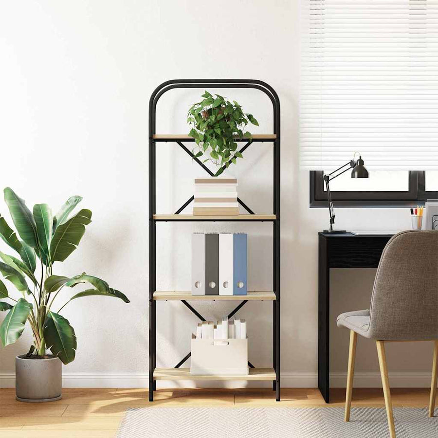 Boekenkast Sonoma eiken 60 x 30 x 146 cm Bewerkt hout