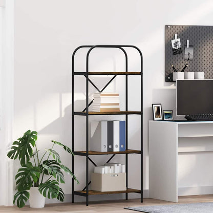 Boekenkast Gerookt eiken 60 x 30 x 146 cm Bewerkt hout